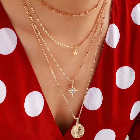 3 for $25⚡️layered star coin North Star necklace - Picture 6 of 8